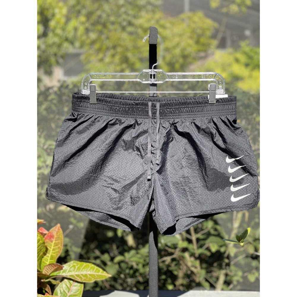 Nike Swoosh Brief‑Lined Running Shorts Black L DJ0927‑010 NWT